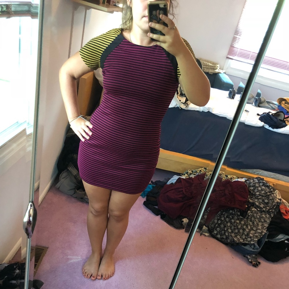 Color block bodycon dress